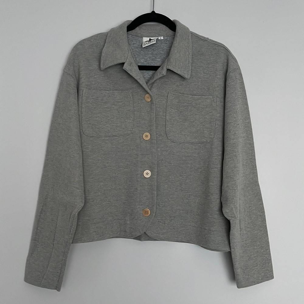 Vintage N.E. WEAR San Francisco Button Front Shacket Size L